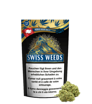 Swiss Weeds Blue CBD Hanfblüten Tabakersatz